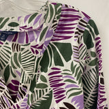 LANDS'END WOMEN'S DRESS green white purple S