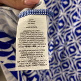boden WOMEN'S DRESS blue white 8