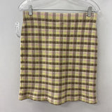 ST JOHN WOMEN'S SKIRT yellow pink 8