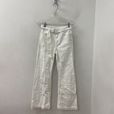 ZARA WOMEN'S JEANS white 2
