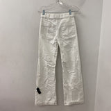 ZARA WOMEN'S JEANS white 2