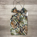 ZARA WOMEN'S DRESS green brown beige black M