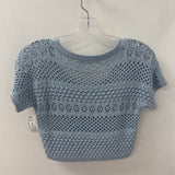 WOMEN'S TOP blue silver S
