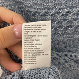 WOMEN'S TOP blue silver S