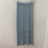 WOMEN'S SKIRT blue silver S
