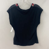 TED BAKER WOMEN'S T-SHIRT black green pink S/2