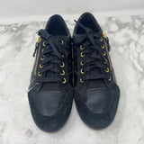 GEOX WOMEN'S SNEAKERS black gold 39
