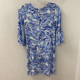 lilly pulitzer WOMEN'S DRESS blue white pink XXS