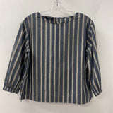 LAFAYETTE 148 WOMEN'S BLOUSE/SHIRT grey white beige S