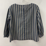 LAFAYETTE 148 WOMEN'S BLOUSE/SHIRT grey white beige S