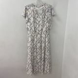 CLEO WOMEN'S DRESS white purple floral L