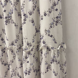 CLEO WOMEN'S DRESS white purple floral L