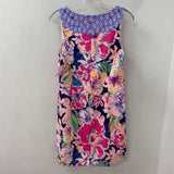 lilly pulitzer WOMEN'S DRESS navy multi colour floral 10