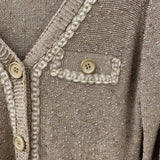 MOU italy WOMEN'S CARDIGAN beige gold S