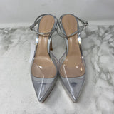 GIANVITO ROSSI WOMEN'S HEELS silver clear 37