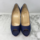 CHRISTIAN LOUBOUTIN WOMEN'S FOOTWEAR blue 37