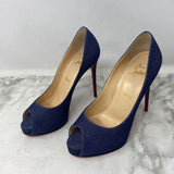 CHRISTIAN LOUBOUTIN WOMEN'S FOOTWEAR blue 37