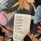 FREE PEOPLE WOMEN'S BLOUSE/SHIRT black multi floral L