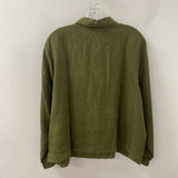 EILEEN FISHER WOMEN'S PLUS TOP olive 1X