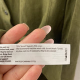 EILEEN FISHER WOMEN'S PLUS TOP olive 1X