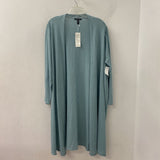 EILEEN FISHER WOMEN'S PLUS TOP blue 2X