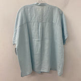 EILEEN FISHER WOMEN'S PLUS TOP blue 1X