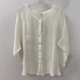 EILEEN FISHER WOMEN'S BLOUSE/SHIRT white L