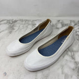 KEDS WOMEN'S FLATS white 9.5