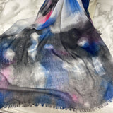 MEMORIES WOMEN'S SCARF/SHAWL grey pink blue white