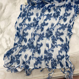 GAP WOMEN'S SCARF/SHAWL white blue