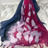 COLDWATER CREEK WOMEN'S SCARF/SHAWL blue pink grey