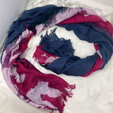 COLDWATER CREEK WOMEN'S SCARF/SHAWL blue pink grey