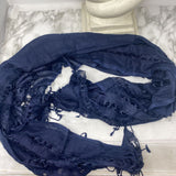 WOMEN'S SCARF/SHAWL navy