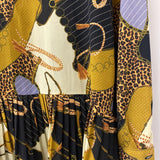 ZARA WOMEN'S DRESS multi w/animal print S
