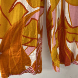 rachel zoe WOMEN'S PANTS white orange pink print XS