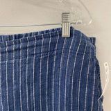 EILEEN FISHER WOMEN'S CAPRIS blue white XL