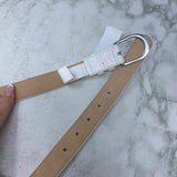 WOMEN'S BELT white S