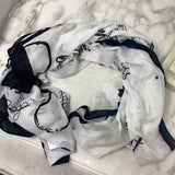 KATE SPADE WOMEN'S SCARF/SHAWL black white