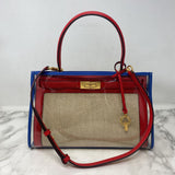 TORY BURCH WOMEN'S BAG red beige blue clear
