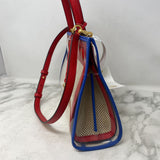 TORY BURCH WOMEN'S BAG red beige blue clear