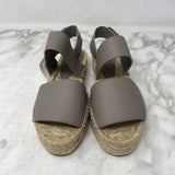 VINCE WOMEN'S SANDALS grey natural 7