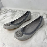 TORY BURCH WOMEN'S FOOTWEAR silver grey 8.5