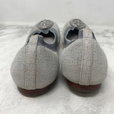 TORY BURCH WOMEN'S FOOTWEAR silver grey 8.5