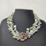 WOMEN'S NECKLACE green clear