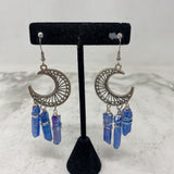 WOMEN'S EARRINGS blue silver