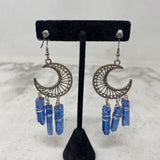 WOMEN'S EARRINGS blue silver