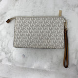 MICHAEL/Michael Kors WOMEN'S WALLET/WRISTLET cream gold