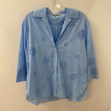 ZARA WOMEN'S BLOUSE/SHIRT blue M