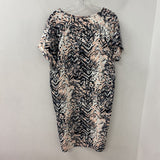 JONES new york WOMEN'S DRESS pink grey black white 10