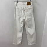 LEVI WOMEN'S JEANS white XS/25